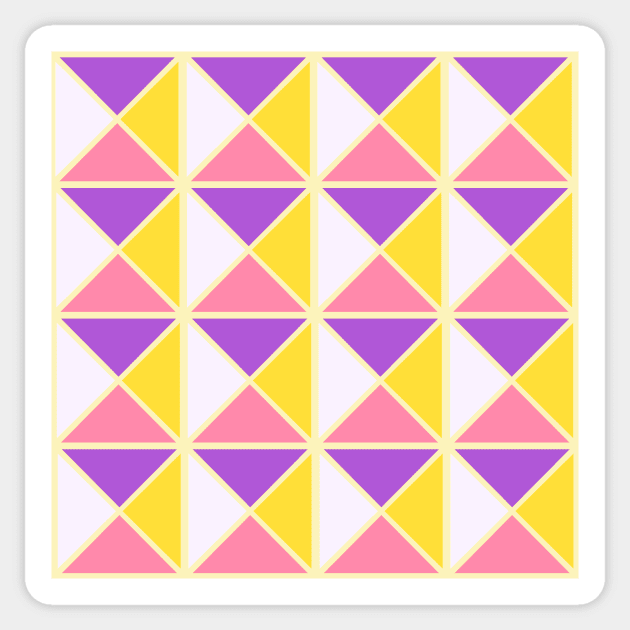 Sapphic Pride Triangle Pattern Sticker by VernenInk